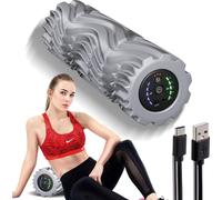 SucceBuy Rouleau en mousse vibrant de - 5 vitesses, 3 modes pour une relaxation musculaire profonde, rechargeable, 40,6 cm de long, récupération améliorée après l'entraînement