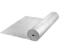 SucceBuy Rouleau isolant doublement réfléchissant, barrière contre les radiations avec noyau en mousse, 3,2 mm, 48 pouces x 50 pieds, bouclier double face réfléchissant la chaleur en feuille d'alumini