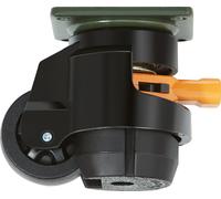 SucceBuy Roulettes de nivellement, jeu de 4, capacité de charge de 1100 lbs, roues de 2 pouces haute performance, pivotant à 360° avec poignée améliorée, pieds réglables pour établi et machine