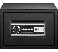 SucceBuy Safe, coffre-fort de 0,8 pied cube avec empreinte digitale et serrure à clavier numérique, coffre-fort domestique résistant au feu et à l'eau, 2 clés incluses pour documents, argent liquide e