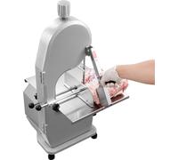 SucceBuy Scie à ruban électrique commerciale pour viande de - 1800 W, acier inoxydable, coupeuse d'os de grande capacité