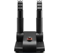 SucceBuy Séchoir à chaussures pliable à 180° avec 2 tubes et soufflerie de chaleur, noir & orange, 170 W, 40-50 °C, 29,2 × 21,1 × 41,6 cm, 1,08 kg