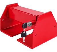 SucceBuy Serrure pour conteneur de fret, distance de fermeture de 9,84" à 17,32", serrures de porte pour semi-remorques avec 2 clés, accessoires pour conteneurs d'expédition, peints en rouge par poudr