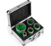 SucceBuy Set de 5 scies-trépans diamantées, couronnes diamantées M14 (22/35/40/50/65 mm), outils de coupe de précision pour le carrelage, le marbre, le verre et le granit