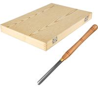 SucceBuy Set de 8 ciseaux à bois - Lames en acier HSS pour tourner et sculpter le bois - Rangement et un ciseau gratuit inclus - Idéal pour le bois dur - Outils de précision