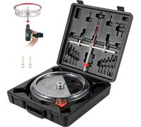 SucceBuy Set de découpe à la scie cloche réglable, 40-300 mm (1-5/8 pouces à 11-13/16 pouces), avec protection anti-poussière en PC et 2 forets de centrage, idéal pour les lampes encastrées et les tro