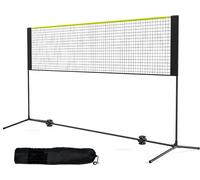SucceBuy Set de filets de badminton 10ft, filet multisports portable d'extérieur pour volleyball, pickleball et tennis, réglable en hauteur, filet PE durable, sac de transport inclus, idéal pour le ja
