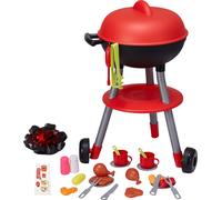 SucceBuy Set de jeu de gril BBQ 28 pièces pour enfants - son et lumière, jeu de cuisine interactif pour enfants de 3 à 5 ans, cadeau d'anniversaire