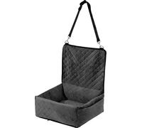 SucceBuy Siège pour chien, siège confortable pour chien en voiture, avec sac de rangement, laisse de sécurité, éponge & rembourrage en coton PP, convient aux chiens petits & moyens jusqu'à 40lbs, noir