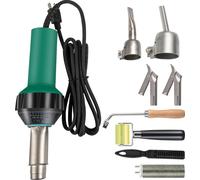 SucceBuy Soudeuse de toit PVC 1600 W, kit de 8 pistolets, outil de soudage plastique 220 V, noyau en mica, réglage de la température en continu (104-1112 °F), kit de réparation de toiture