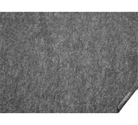 SucceBuy sous-tapis, 2,4 x 3 m, feutre de 0,6 cm d'épaisseur, coussin de confort premium, sûr pour tous les sols, surface de 7-8 m², double surface, gris