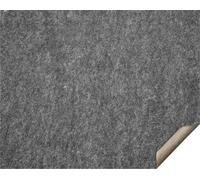 SucceBuy sous-tapis antidérapant, 0,24 pouce d'épaisseur, 2,4 x 3 m, tapis antidérapant en double feutre, coussin de protection pour surfaces de 7-8 m², gris, sûr pour tous les sols