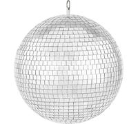 SucceBuy Sphère de disco miroir, 12 pouces, avec anneau de suspension pour les fêtes. Décoration idéale pour le club DJ, les mariages, les anniversaires, Noël, le Nouvel An. Mettez de la lumière dans