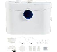 SucceBuy Station de relevage pompe broyeur 700 W 9600 l/h débit 10 m hauteur de refoulement pompe eaux usées pompe de puisard avec 3 entrées d'eau pour cave évier cuisine