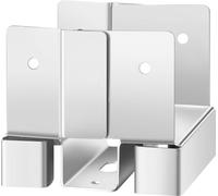 SucceBuy Support de poteau dimension intérieure 89,6x90,5mm adapté aux poteaux en bois 88,9x88,9mm