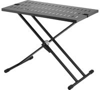 SucceBuy Support de table portable pour DJ 32 x 20, hauteur réglable pour ordinateur portable et contrôleur, bureau pliable double X-entretoisé pour table de DJ, mixeur audio, léger