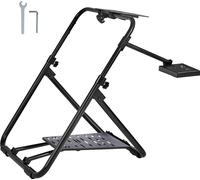 SucceBuy support de volant de course pliable, base réglable en hauteur pour Logitech & Thrustmaster, cadre robuste pour sièges GT/Formule, portable