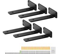 SucceBuy Support d'étagère, 20,3 cm L x 10,2 cm L x 4,1 cm H, 6 pcs, r?sistant, flottant
