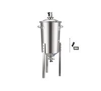 SucceBuy Système de Bière Electrique 30L Avec Fond Conique Poignée et Thermomètre