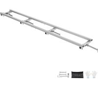 SucceBuy Système de guidage de fraise à rail 9 pieds, guide de fraisage réglable en aluminium avec 4 jeux de barres transversales pour fraiseuses à chaîne, idéal pour les ouvriers du bâtiment et les b