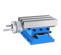 SucceBuy Table de travail de fraisage Table de travail de 7.3X4 pouces Table coulissante composée pour tous les supports de forage fraiseuse de forage d'établi 7,3 x 4 pouces