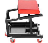 SucceBuy Tabouret de mécanicien à roulettes avec fonction de rotation à 360° et capacité de charge de 136 kg