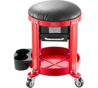 SucceBuy Tabouret de mécanicien à roulettes avec siège réglable et espace de rangement, 136 kg