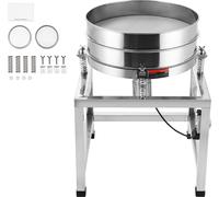 SucceBuy Tamis vibrant électrique automatique de, tamis et secoueur en acier inoxydable à 40+100 mailles, convient pour la farine, les haricots mungo, le riz et le millet.