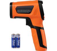 SucceBuy Thermomètre infrarouge, -40~2732°F Pistolet de température à double laser, pistolet à air chaud IR portable sans contact avec émissivité réglable pour la fusion des métaux, la cuisson, le fou