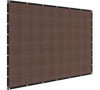 SucceBuy Toile de protection solaire Filet d'ombre Protection visuelle 90% 244x366cm Jardin Marron