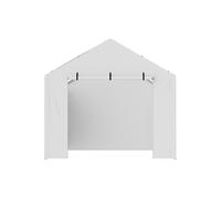 SucceBuy Toile de Rechange Carport 6,1x3m Imperméable et Protégée Contre UV Blanc