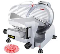 SucceBuy Trancheuse de Viande 10 inch 25cm 220V/50Hz Electrique Professionnelle Cutter Inoxidable à Viande Jambon Aliments (WED-250B3)