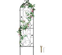 SucceBuy Treillis de jardin pour plantes grimpantes, 152,4 x 38,1 cm, treillis métallique inoxydable, support extérieur pour rosiers, concombres, clématites, cours intérieures, pelouse