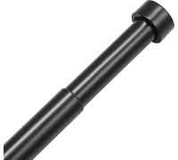 SucceBuy Tringles à rideaux doubles, longueur réglable de 91,4 à 182,9 cm, doubles tringles à rideaux noires avec embouts, diamètre de 2,5 cm et 19,3 cm, double tringle à rideaux de fenêtre pour ridea
