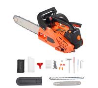 SucceBuy Tronçonneuse à gaz Tronçonneuse à essence Tronçonneuse à gaz avec poignée antidérapante et double réservoir de carburant pour la coupe d'arbres 18inch 52cc