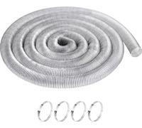 SucceBuy Tuyau de collecte de poussière 4'' x 50' Tuyau flexible épaissi en PVC clair pour l'atelier