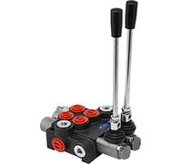SucceBuy Valve hydraulique à 2 bobines, 11 GPM, contrôle directionnel, double effet, pour tracteurs, chargeurs, réservoirs