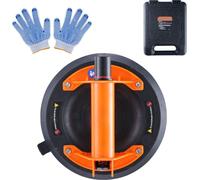 SucceBuy Ventouse pour verre, 20,3 cm, capacité de charge 279 kg, palonnier à ventouse avec poignée en acier, boîte de transport, outil robuste pour soulever le verre, le granit, le carrelage, le méta