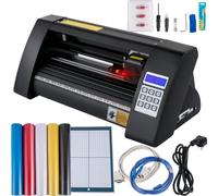 SucceBuy Vinyl Cutter 375mm traceur écran LED semi-automatique œil optique SignMaster Compatible Desktop Design
