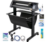 SucceBuy Vinyl Cutter 870mm traceur écran LED œil optique SignCut semi-automatique Compatible Mac & Windows avec support