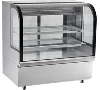 SucceBuy Vitrine réfrigérée, 18 Cu.Ft./505L pour boulangerie, 2 étages, inox + verre trempé