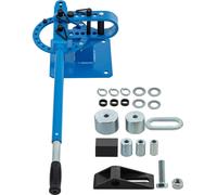SucceBuy YP-9 Cintreuse manuelle de tubes d'établi, 7 matrices pour tubes de 1 à 3 pouces, travail du métal, support de 44 pieds, revêtement par poudre, poignée télescopique