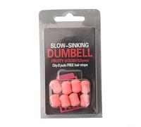 Succès de la pêche avec notre lot de 8 faux appâts à couler lentement, saveur de calamar, taille 12 mm (rose)