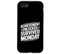 Succès débloqué Survived Monday Gamer Motivation Coque pour iPhone SE (2020) / 7/8