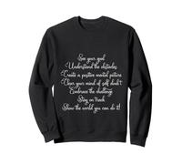 Success See Your Goal Understand Obstacles Motivational Sweatshirt