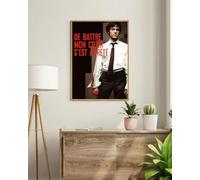 SUCCESS STORY Poster DE BATTRE MON COEUR S'EST ARRÊTÉ Affiche film, Vintage, Déco murale (40X60) HQ (sans cadre)