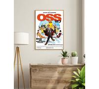 SUCCESS STORY Poster OSS 117 NE RÉPOND PLUS Affiche film, Vintage, Déco murale (40X60) HQ (sans cadre)