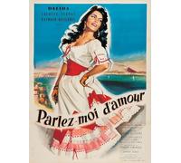 SUCCESS STORY Poster PARLEZ-MOI D'AMOUR DALIDA, ffiche film, Vintage, Déco murale (60X80) HQ (sans cadre)