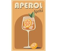 SUCCESS STORY Reproduction Affiche Aperol Spritz - Poster Cocktail Vintage Style Italien - Illustration Apéritif Orange Rétro - Décoration Murale Cuisine Bar (30X40 CM)