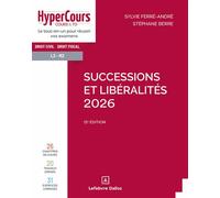 Successions et libéralités 2026 12ème édition - Sylvie Ferré-André - Dalloz - broché - Etude
